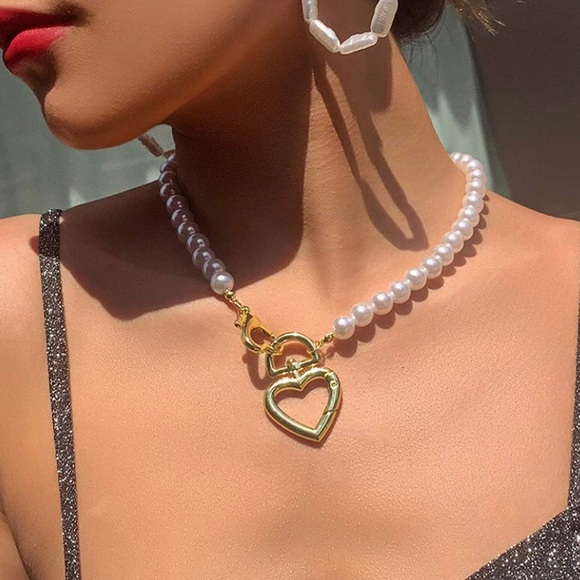 Jewelry - Pearl Chain Choker Necklace